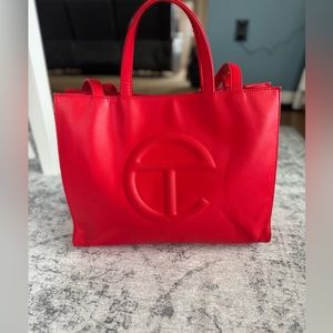 Red Telfar bag